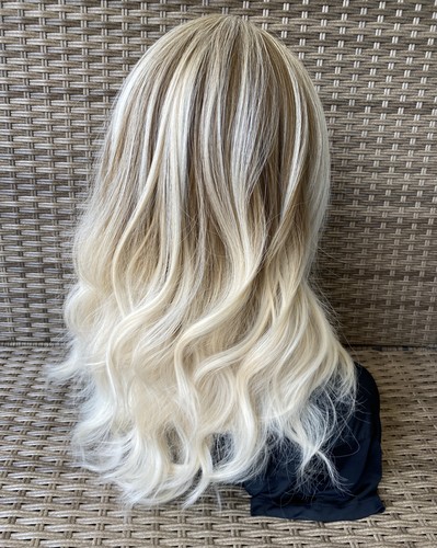 Perücke blond wellig - perücke,