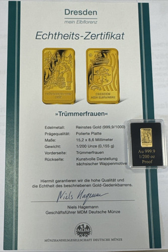 Goldbarren 200 999 - oz, 999.9