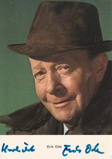 Erik Ode als "Der Kommissar" - Rüdel-Karte - original signiert
