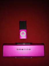 Apple iPod Nano 8GB A1285 Pink & MusicMax Lautsprecher Box, DEFEKT 