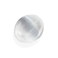 Selenit Handschmeichler – Massage-Stein für Meditation & Chakra-Arbeit