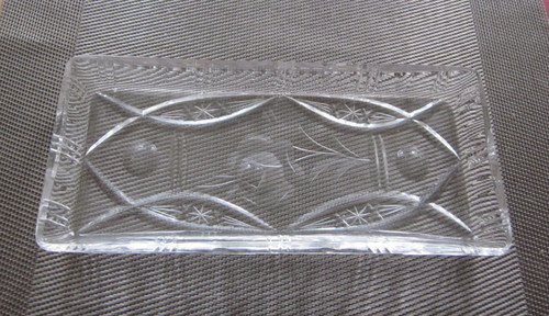 Antikglas schale rechteckig - schale,