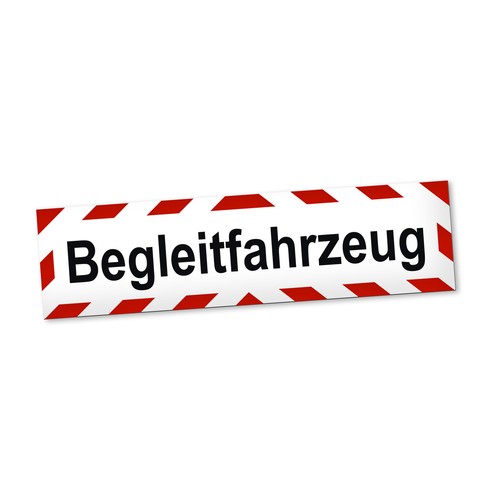 Begleitfahrzeug magnetschild - begleitfahrzeug,