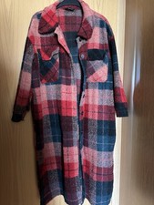 Damen Flauschmantel Gr. M Rot