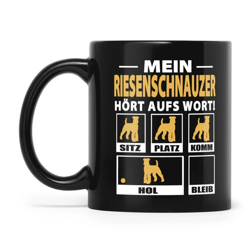 Riesenschnauzer keramik becher - keramik,