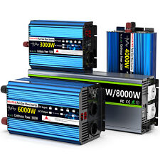 12V 3000W 8000W Reiner Sinus Wechselrichter 230V Spannungswandler Inverter LCD