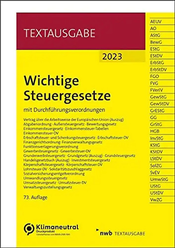 Wichtige steuergesetze mit - wichtige, steuergesetze: