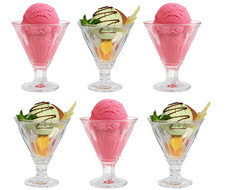 6 Stück Eis-/Dessertgläser -