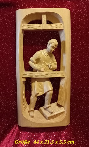 Holzfigur relief wandbild - relief,