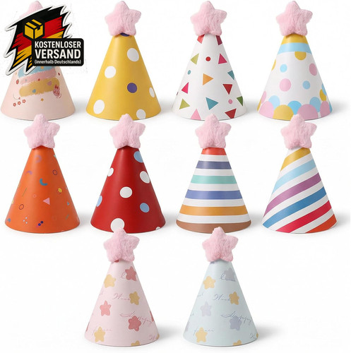 Mini partyhüte set - mini,