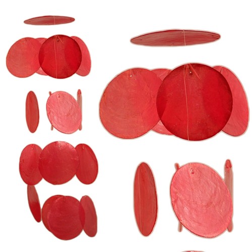 Capiz muschel rot girlande als - capiz,