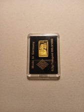 0.5 Gramm. Goldbarren. 999.9 Feingold. Motiv.