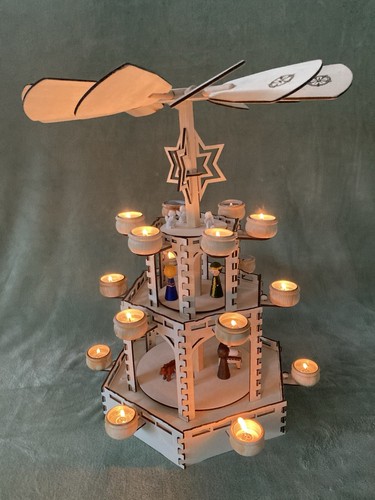 Weihnachtspyramide stöckig - weihnachtspyramide, 3-stöckig