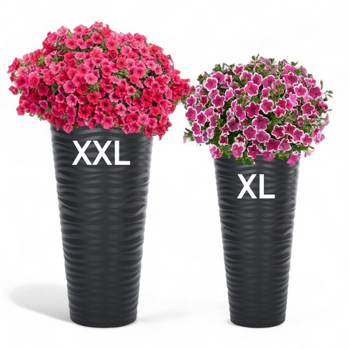 Blumenkübel anthrazit rund - blumenkübel,