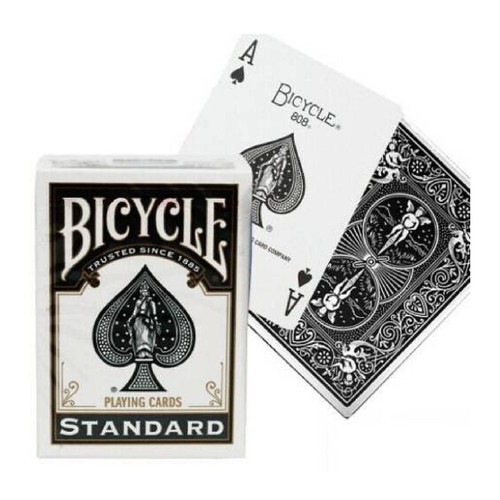 Bicycle pokerkarten schwarz - bicycle,