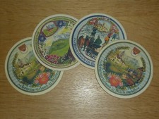 4 BIERDECKEL - MITTENWALDER PRIVATBRAUEREI - FRÜHLING + 2 X SOMMER + WINTER