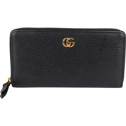 Gucci pebbled leather zip - leather, gg
