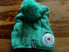 Earebel Strickmütze Höhle des Löwen Beanie Mütze Kopfhörer Stereo Bluetooth Grün