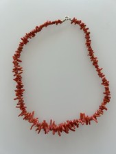 Antike korallenkette 38 cm - 38,