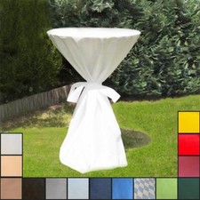 Sensalux Stehtischhusse 60cm Ø + Schleifenband, Farbe wählbar, Lotuseffekt