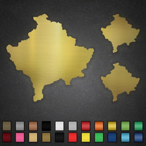 Kosovo karte aufkleber - kosovo,