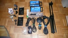 Mikrofone, Mikrofonständer, Kabel, Mirkohalter, unbenutzt, Reserveteile, lesen!