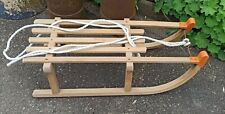 Alter Holzschlitten Rodelschlitten  GLOCO Davoser Schlitten  klein 80 cm lang