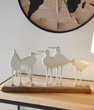 Holz Deko Board "Vogelschar"