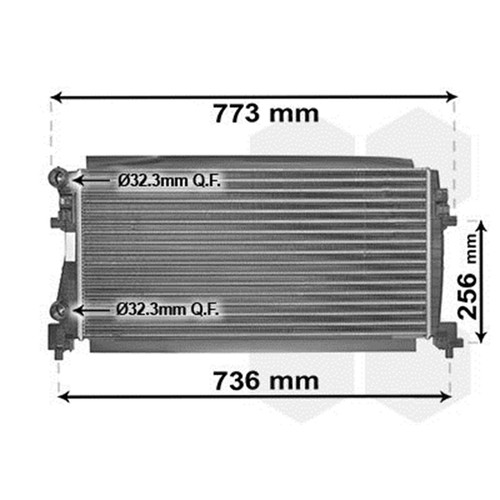 Van wezel kühler für audi - kühler,