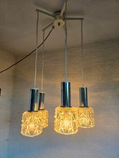 5 Armig Richard Essig Deckenlampe Kaskaden Lampe Mid Century 60er 70er Space Age