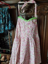 Fasching Rockabilly 50er Jahre Kleid  NEU Gr 46-48 Neckholderkleid Mottoparty
