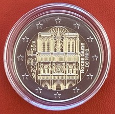 2 Euro Gedenkmünze Frankreich 2025 „Notre Dame Paris“ unzirkuliert in Kapsel