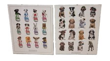 Kimberlin, Keith Poster Foto Hunde Deko ca 40x50 cm 2 Stück im Glas Rahmen