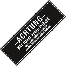 Aufkleber sticker wir rufen - wir,