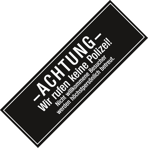 Aufkleber sticker wir - wir, rufen