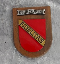 Schiffswappen/Marinewappen "Fregatte Karlsruhe"  17x13cm
