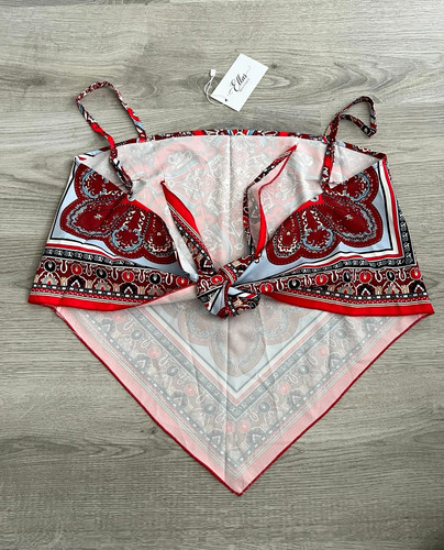 Damen tuch top mit - tuch-top,