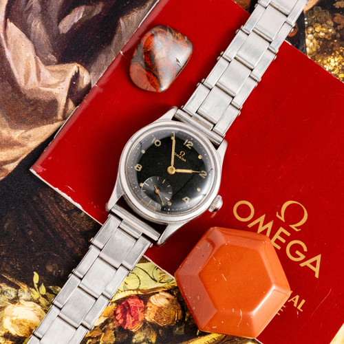 Omega gilt dial military - dial,