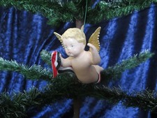 ( 3) Nostalgischer Schwebeengel für den  patriotischen Weihnachtsbaum