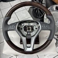 Original Mercedes-Benz Lenkrad Holz Wurzelnuss Leder Grau E-Klasse W212 C207 218