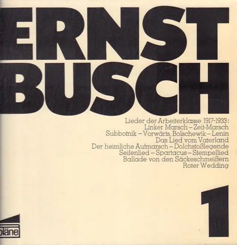 Ernst busch lieder der - 1,