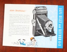 AGFA BILLY AND RECORD SALES
