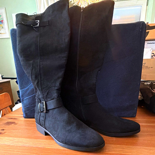 Damen kniehohe stiefel schwarz - damen,
