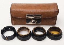Hermagis Paris vintage lens and filter kino rare acesory for 8 9,5 16mm movie
