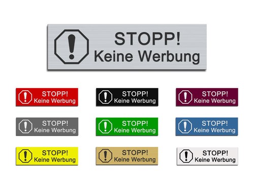 Stopp keine werbung - keine, werbung"
