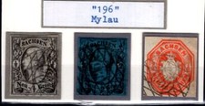 Saxony Number Stamp 196 Mylau