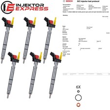 6x 0445115079 Einspritzdüse Injektor Audi A4 A5 A6 VW Touareg 3.0 TDI 0445115037