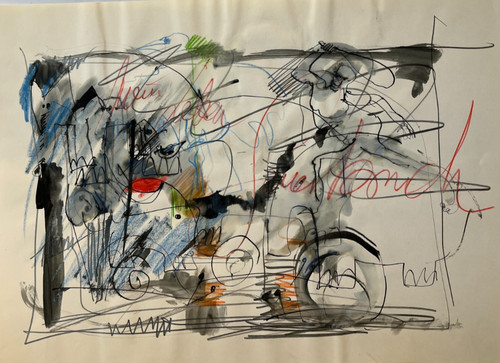 Figuren tiere coloriert tusche - tiere,