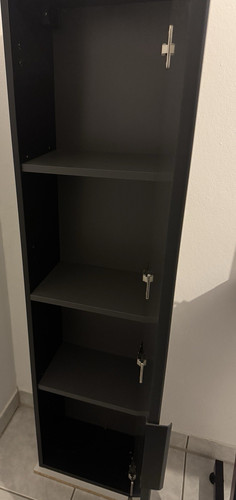 Ikea hochschrank schwarz holz - schwarz,