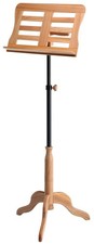 B-WARE Classic Cantabile Holz Noten Pult Noten Ständer Natur Orchester Pult